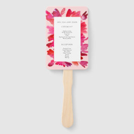 Die ganze Liebe Aquarellfarbe Rot Fächer