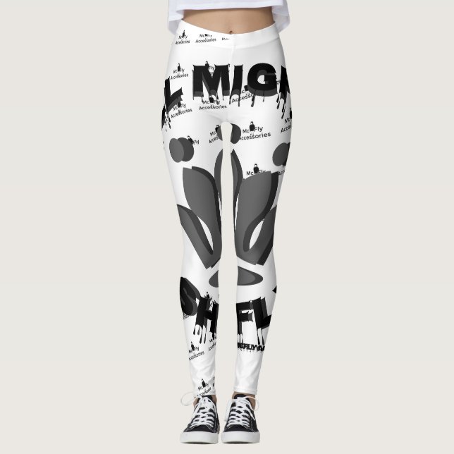 Die ganze Mächtige fliegt Leggings (Vorderseite)