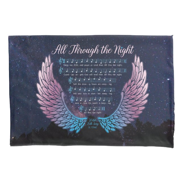 Die ganze Nacht hindurch Pillowcase Kissenbezug (Vorderseite)