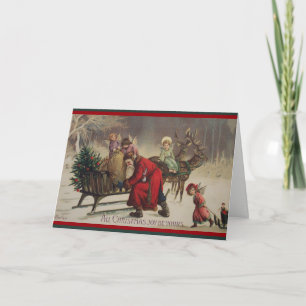 Die ganze Weihnachtsfreude Feiertagskarte