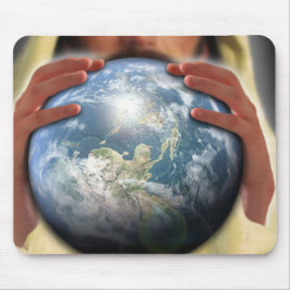 Die ganze Welt in seinen Händen Mousepad
