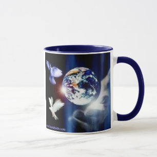 Die ganze Welt in seiner Handkaffee-Tasse Tasse