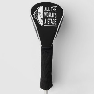 Die ganze Welt ist eine Bühne des Zitats von Shake Golf Headcover