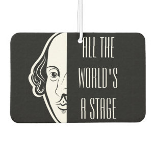 Die ganze Welt ist eine Bühne Shakespeare Zitat Th Autolufterfrischer