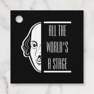 Die ganze Welt ist eine Bühne Shakespeare Zitat Th Geschenkanhänger