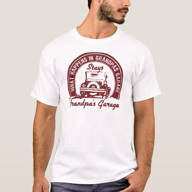 Die Garage des Großvaters T-Shirt (Vorderseite)