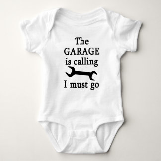 Die Garage ist nennend ich muss gehen Baby Strampler