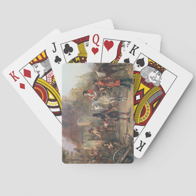Die Garnison des Dorfs hatte schließlich Spielkarten (Rückseite)