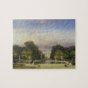 Die Gärten der Tuilerien mit dem Triumphbogen Puzzle