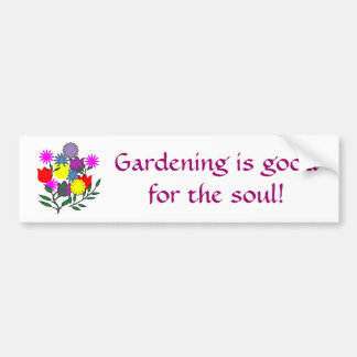 Die Gartenarbeit ist goodfor das Soul! Autoaufkleber
