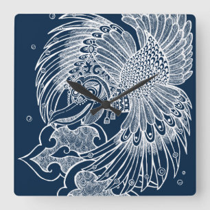 Die Garuda Quadratische Wanduhr