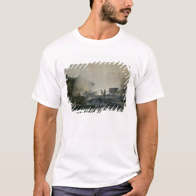 Die Gas-Fabrik bei Courcelles, 1884 T-Shirt (Vorderseite)