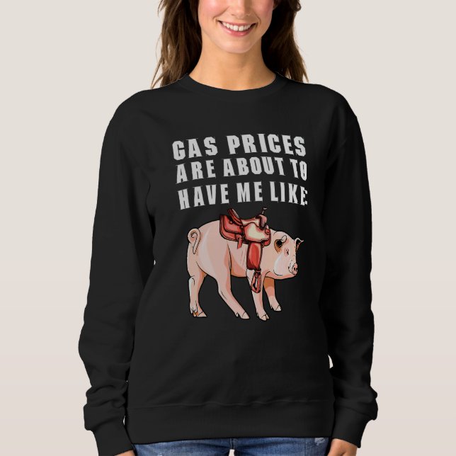 Die Gaspreise für geiziges Schweinegrippe-Spaß ste Sweatshirt (Vorderseite)