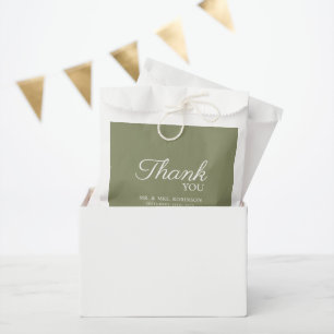 Die Gastgeschenk Hochzeit ist in einem minimalisti Geschenktütchen