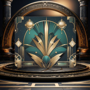 Die Gatsby-Linien Art Deco Mousepad