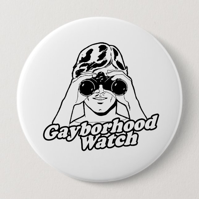 Die Gayborhood Watch Button (Vorderseite)