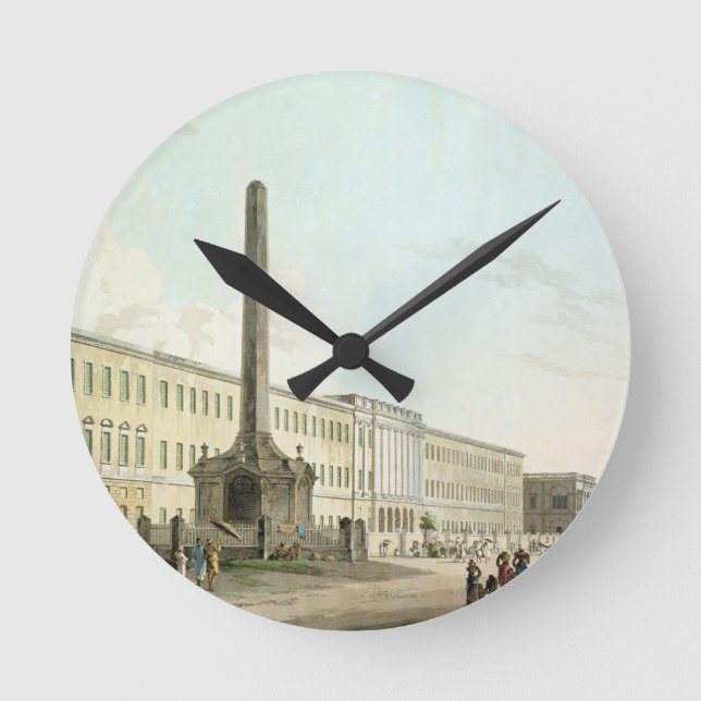 Die Gebäude der Verfasser, Kalkutta, überziehen 30 Runde Wanduhr (Vorderseite)