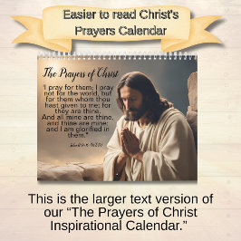 Die Gebete Christi - Ausgabe in großer Schrift Kalender