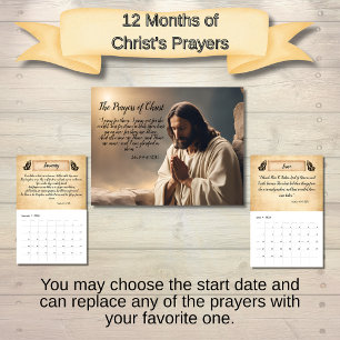 Die Gebete Christi Inspirierend Kalender