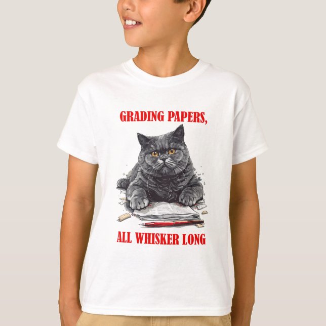 Die gebildete Katze T-Shirt (Vorderseite)