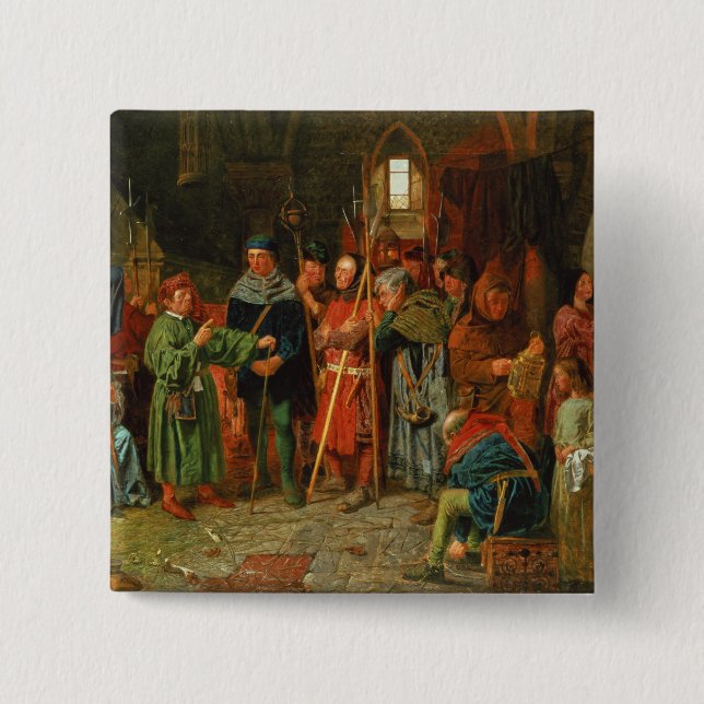 Die Gebühr des Dogberrys zur Uhr Button (Vorderseite)