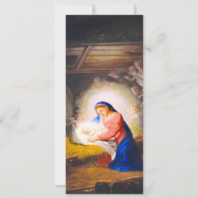 Die Geburt Christi Einladung (Vorderseite)