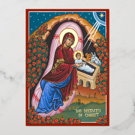 Die Geburt Christi Folieneinladung