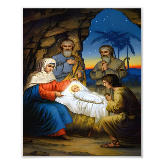 Die Geburt Christi Fotodruck (Vorne)