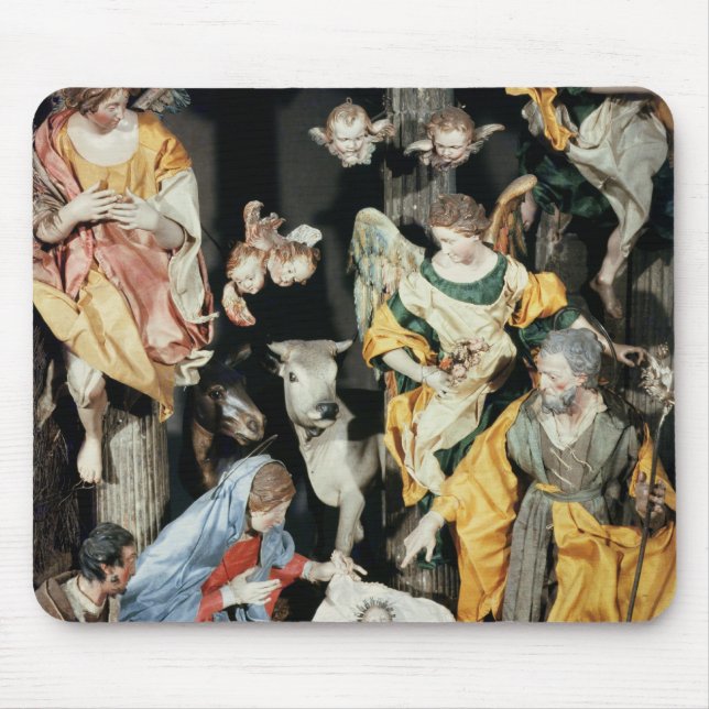 Die Geburt Christi, gemacht in Neapel Mousepad (Vorne)
