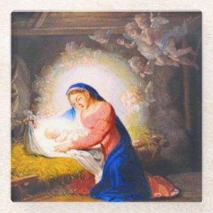 Die Geburt Christi Glasuntersetzer