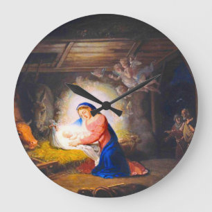 Die Geburt Christi Große Wanduhr