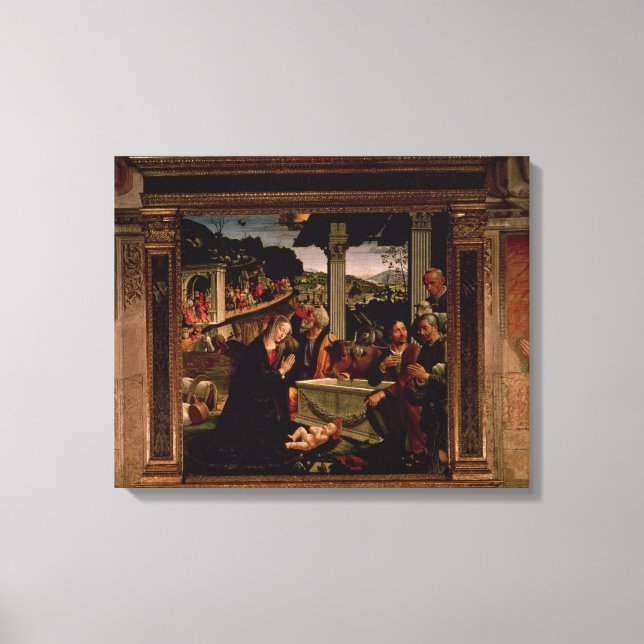 Die Geburt Christi Leinwanddruck (Vorderseite)