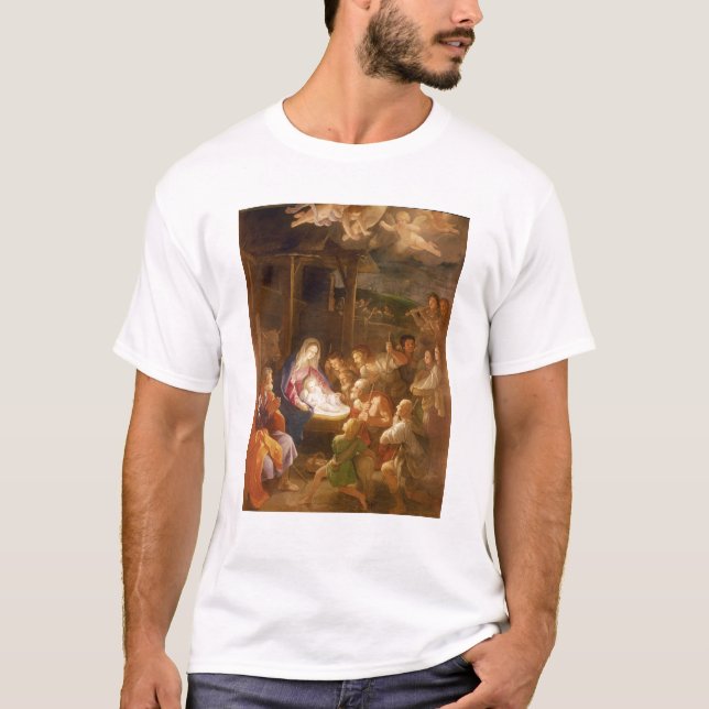 Die Geburt Christi nachts, 1640 T-Shirt (Vorderseite)