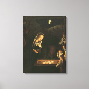 Die Geburt Christi nachts Leinwanddruck