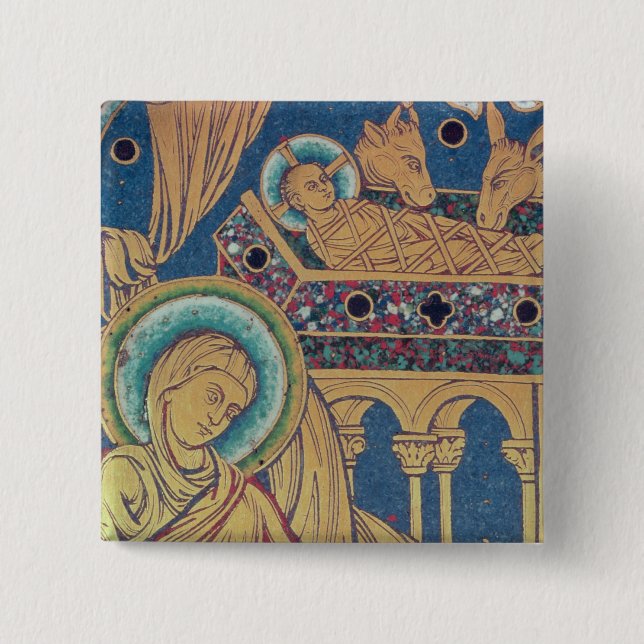 Die Geburt Christi, Platte vom Verduner Button (Vorderseite)