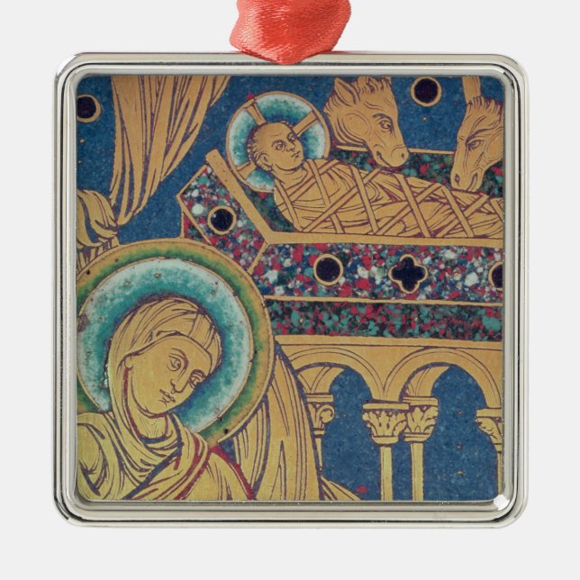 Die Geburt Christi, Platte vom Verduner Silbernes Ornament (Vorne)