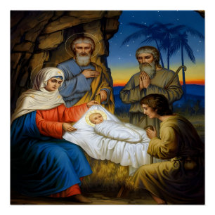 Die Geburt Christi Poster