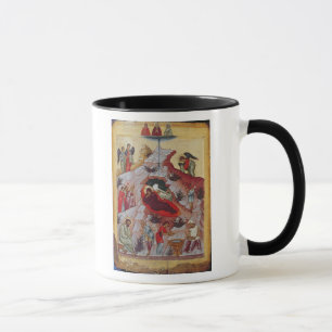 Die Geburt Christi, russische Ikone, 16. Tasse