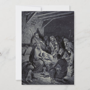 Die Geburt Christi von Gustave Doré Premium-Victor Einladung