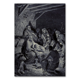 Die Geburt Christi von Gustave Doré Premium-Victor Tischnummer