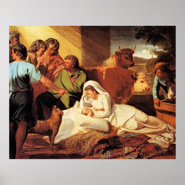 Die Geburt Christi von John Singleton Copley Poster (Vorne)
