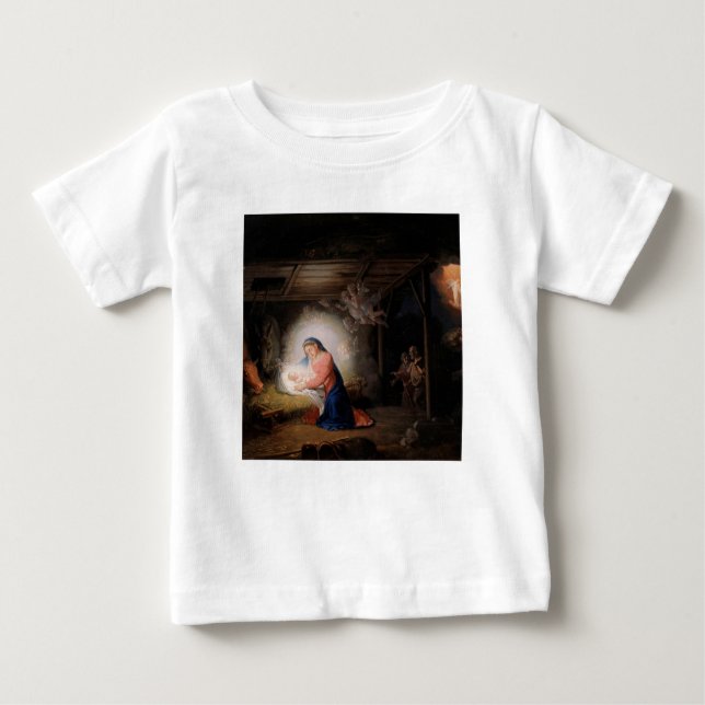 Die Geburt Christi (von Wladimir Borovikowski) Baby T-shirt (Vorderseite)