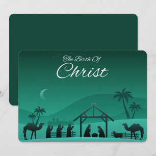 Die Geburt der Christlichen Urlaubskarte Feiertagskarte