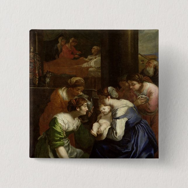 Die Geburt der Jungfrau, c.1620 Button (Vorderseite)