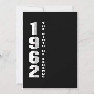 Die Geburt der Legenden 1962 58. Geburtstagsgesche Einladung