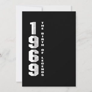 Die Geburt der Legenden 1969 51. Geburtstagsgesche Einladung
