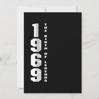 Die Geburt der Legenden 1969 51. Geburtstagsgesche Einladung