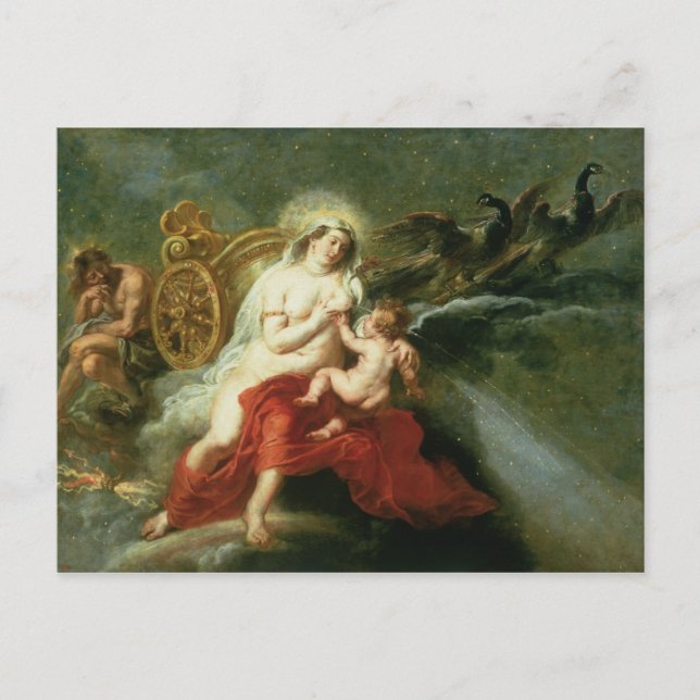 Die Geburt der Milchstraße, 1668 Postkarte (Vorderseite)