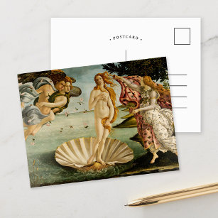 Die Geburt der Venus   Botticelli Postkarte