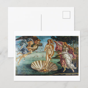 Die Geburt der Venus   Botticelli   Postkarte